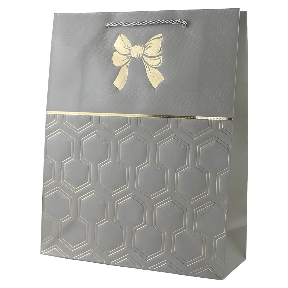 Punga cadou din hartie 31 x 40 cm cu fundita aurie