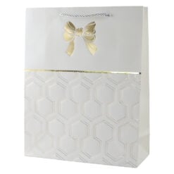 Punga cadou din hartie 31 x 40 cm cu fundita aurie
