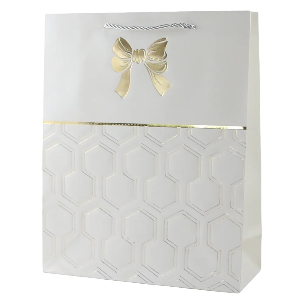 Punga cadou din hartie 31 x 40 cm cu fundita aurie