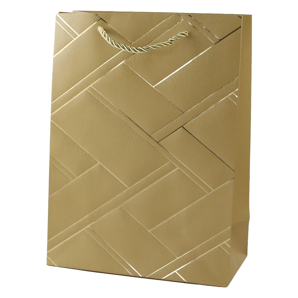 Punga cadou din hartie 26 x 32 cm cu linii aurii Punga cadou din hartie 26 x 32 cm cu linii aurii