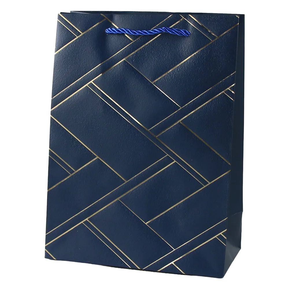 Punga cadou din hartie 26 x 32 cm cu linii aurii Punga cadou din hartie 26 x 32 cm cu linii aurii