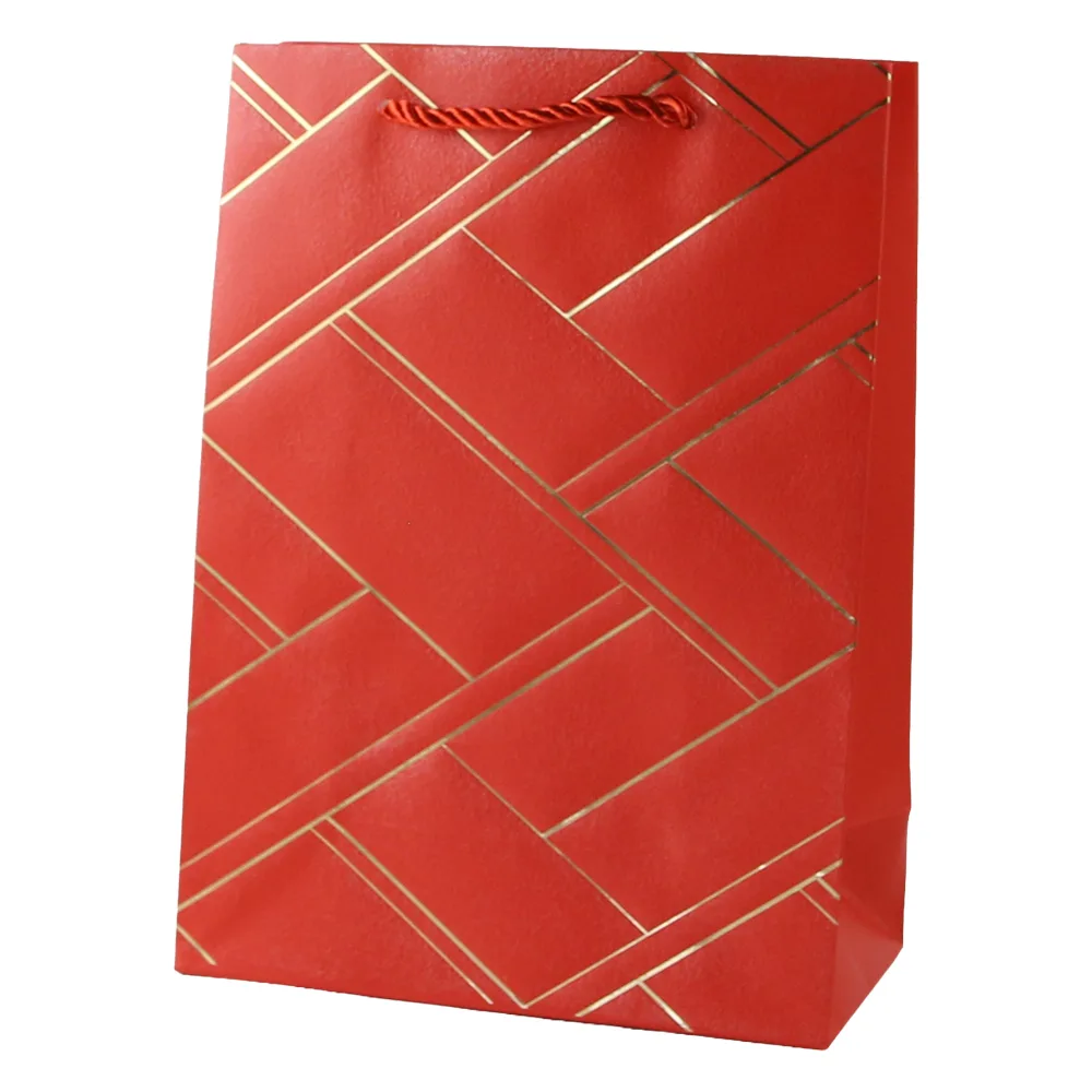 Punga cadou din hartie 26 x 32 cm cu linii aurii Punga cadou din hartie 26 x 32 cm cu linii aurii