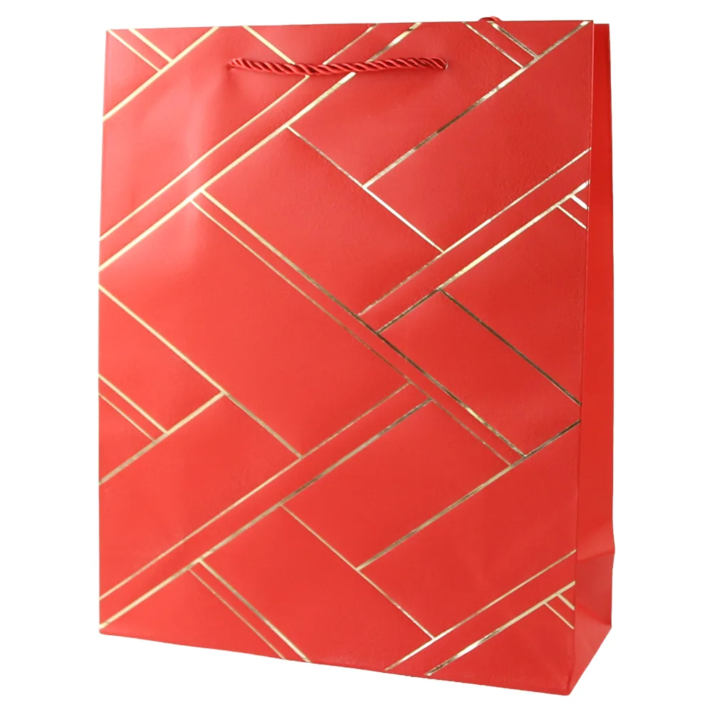 Punga cadou din hartie 31 x 40 cm cu linii aurii