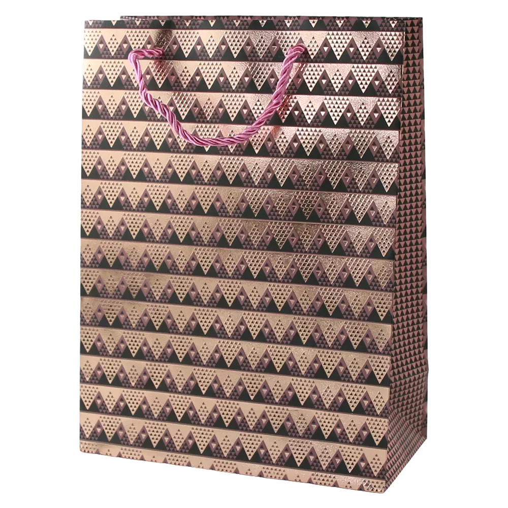 Punga cadou din hartie 18 x 24 cm cu decor lucios