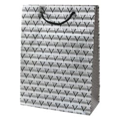 Punga cadou din hartie 18 x 24 cm cu decor lucios