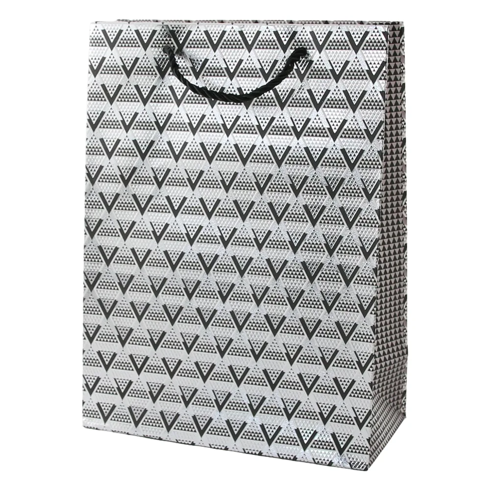 Punga cadou din hartie 18 x 24 cm cu decor lucios