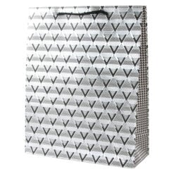 Punga cadou din hartie 31 x 40 cm cu decor lucios