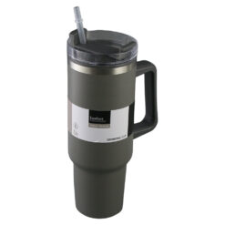 Cana din inox cu capac si pai 1200 ml Excellent Houseware