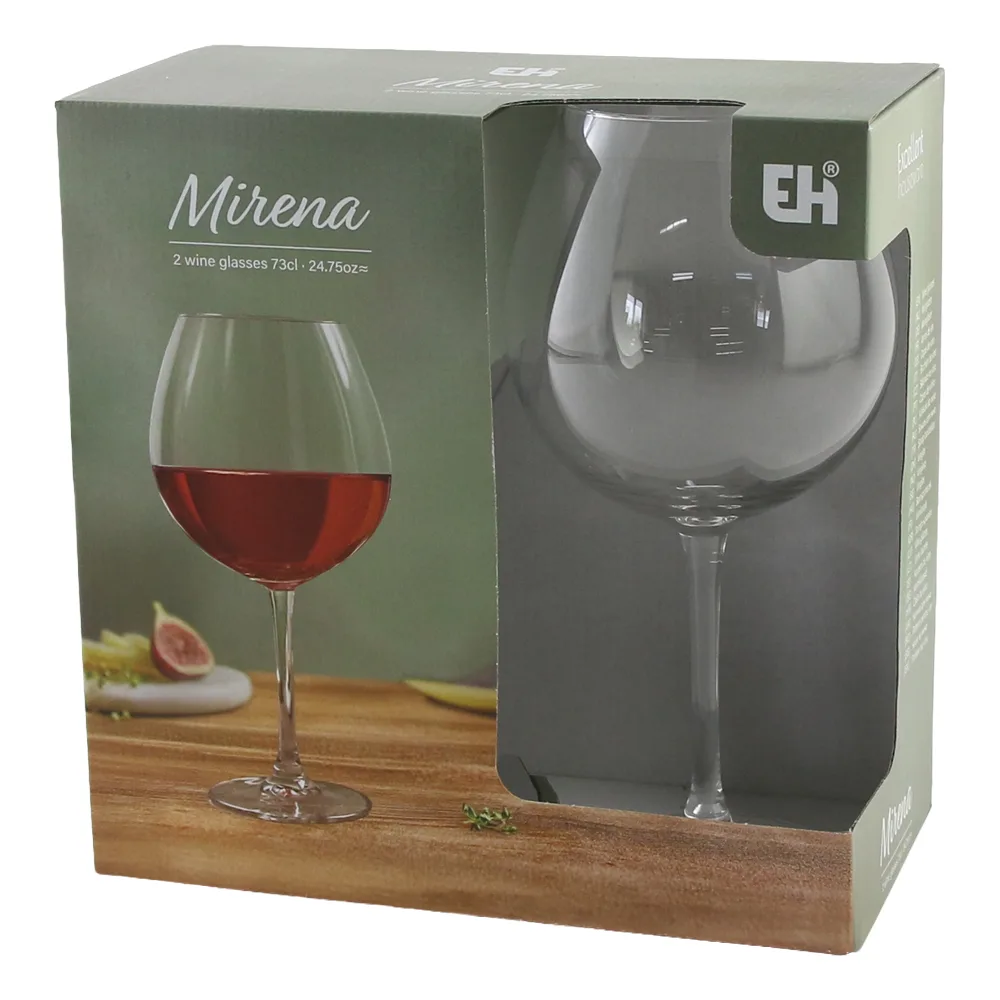 Set 2 pahare pentru vin 730 ml Mirena Excellent Houseware Set 2 pahare pentru vin 730 ml Mirena Excellent Houseware