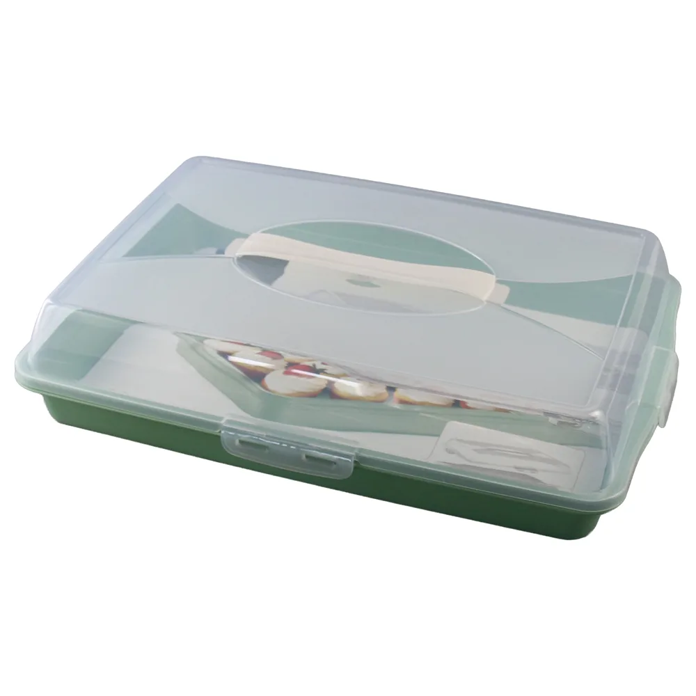 Suport pentru tort si prajituri din plastic cu capac si maner 45 x 31 cm Excellent Houseware Suport pentru tort si prajituri din plastic cu capac si maner 45 x 31 cm Excellent Houseware