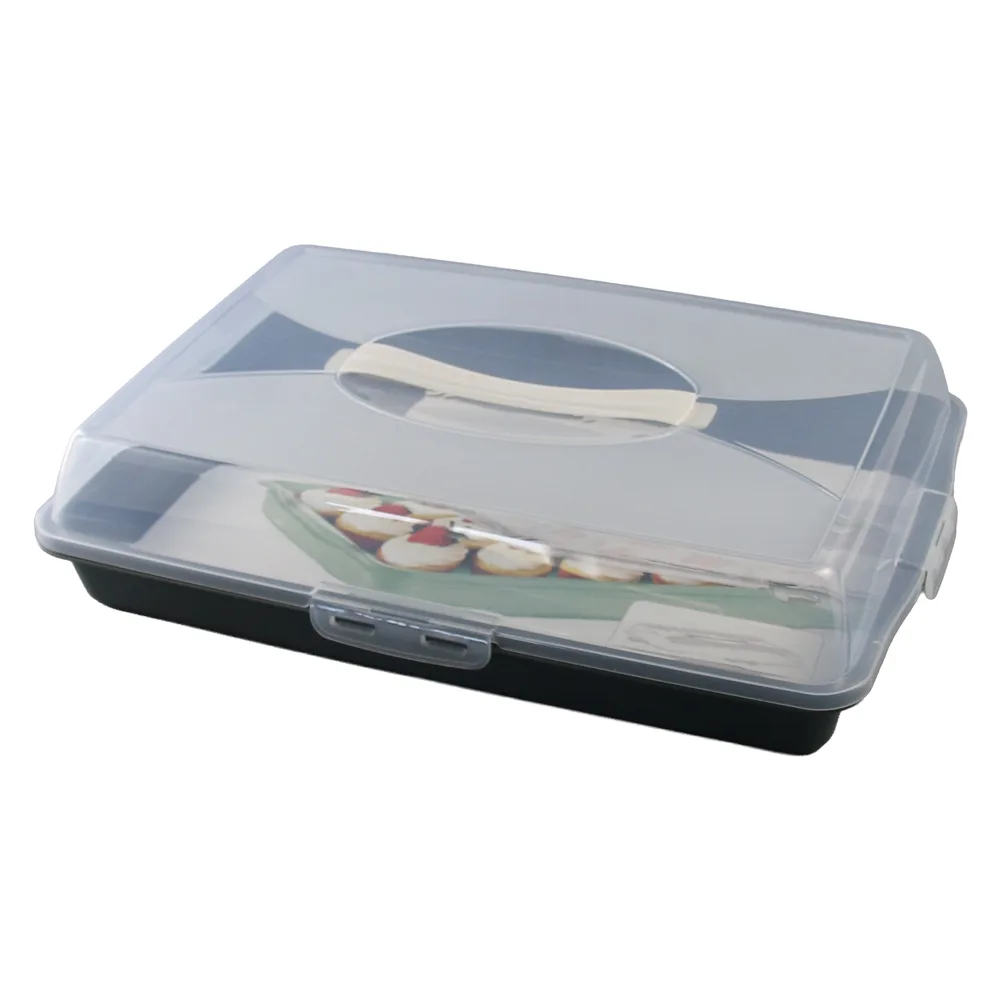 Suport pentru tort si prajituri din plastic cu capac si maner 45 x 31 cm Excellent Houseware Suport pentru tort si prajituri din plastic cu capac si maner 45 x 31 cm Excellent Houseware