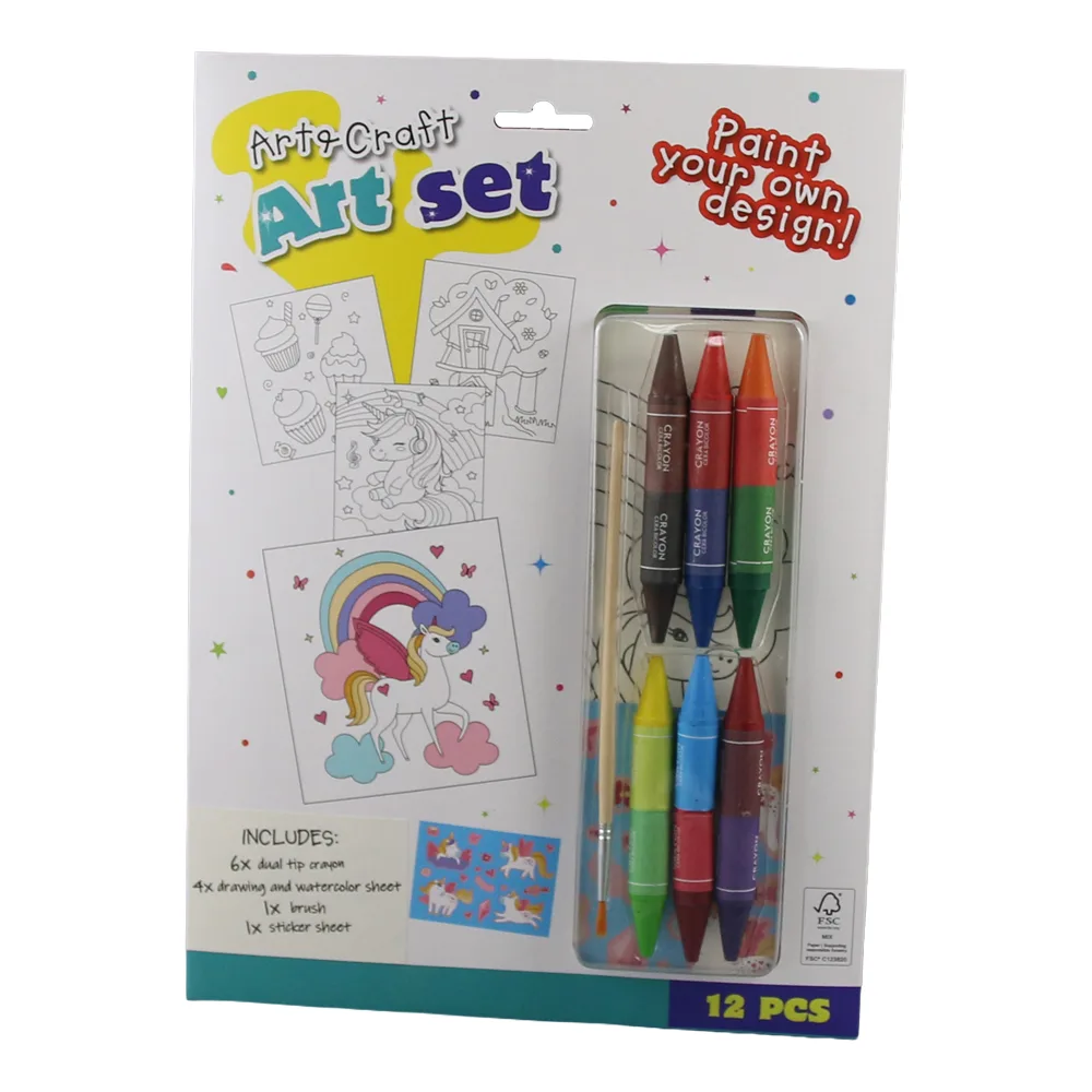 Set de colorat 12 piese Art & Craft Set de colorat 12 piese Art & Craft
