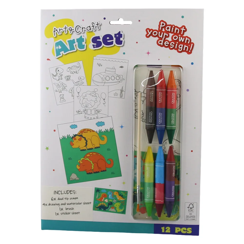 Set de colorat 12 piese Art & Craft Set de colorat 12 piese Art & Craft