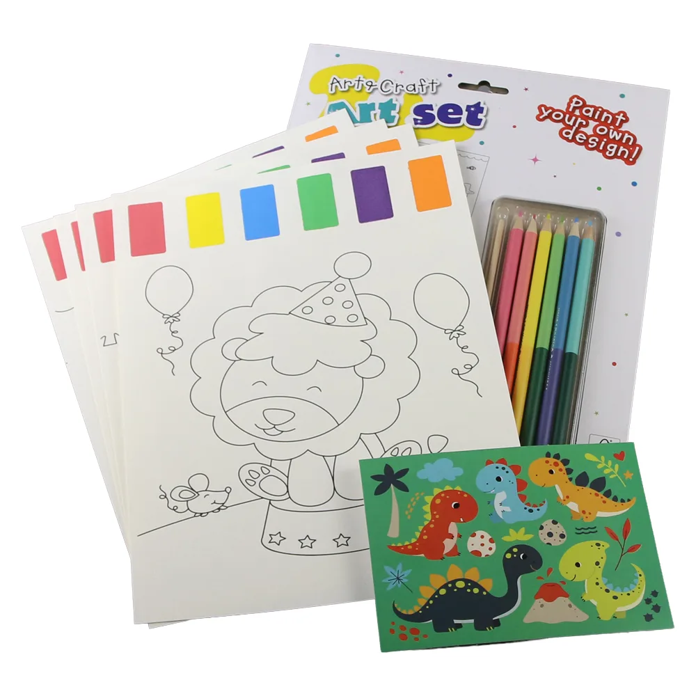 Set de colorat 12 piese Art & Craft Set de colorat 12 piese Art & Craft
