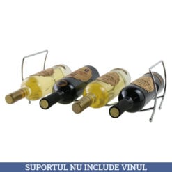 Set 3 suporturi metalice pentru sticla de vin 43.5 x 13 cm Excellent Houseware