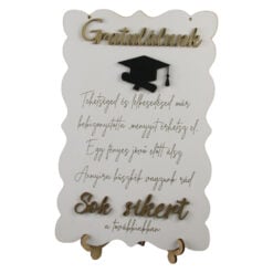 Tablou decorativ din placaj "Gratulalunk"