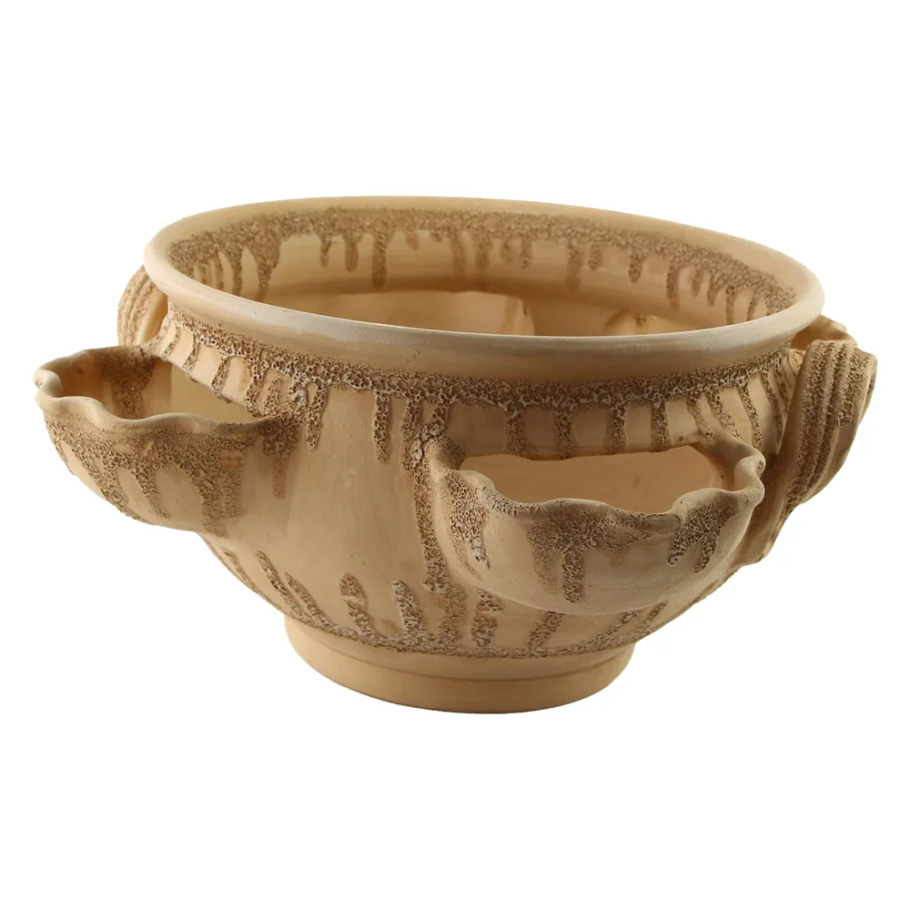 Ghiveci rustic cu buzunare din ceramica 38 x 18 cm
