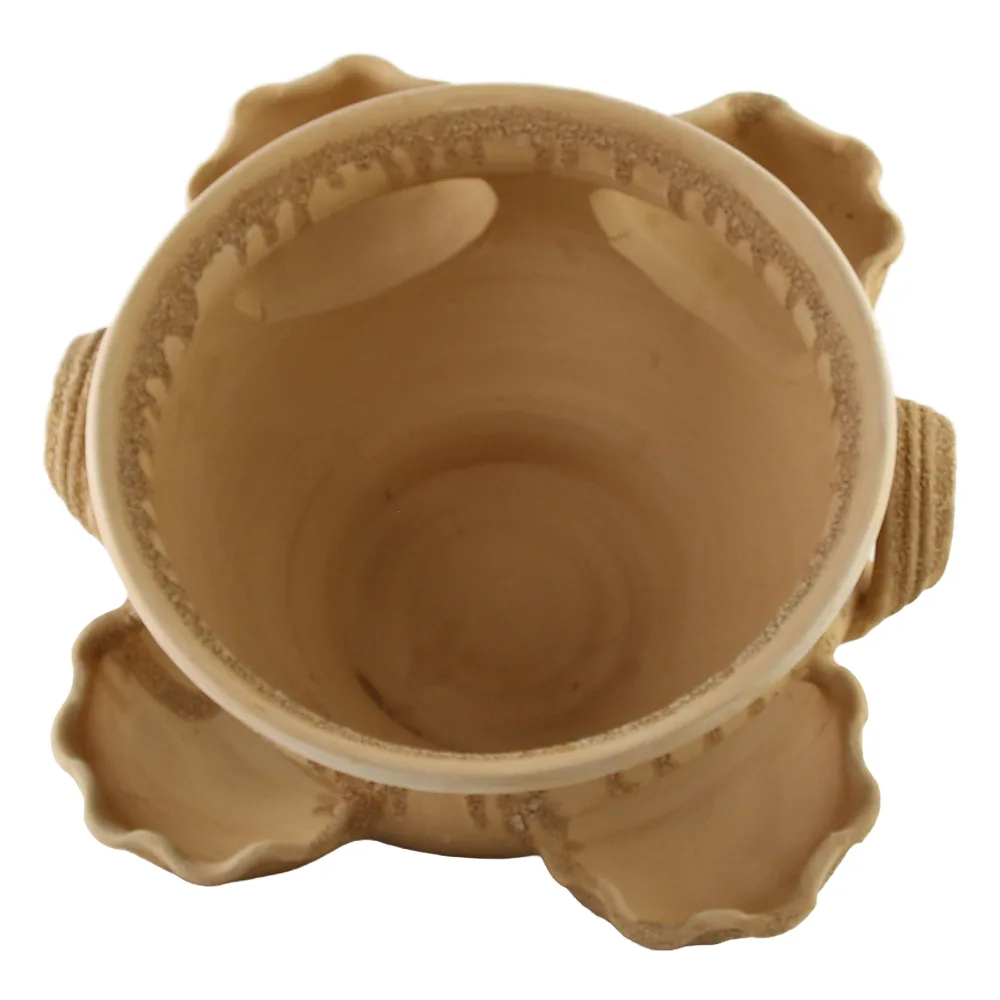 Ghiveci rustic cu buzunare din ceramica 38 x 18 cm