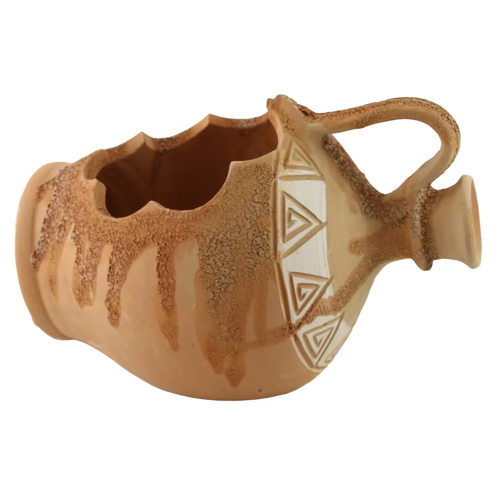 Ghiveci rustic amfora ulcior din ceramica 27 x 18 cm