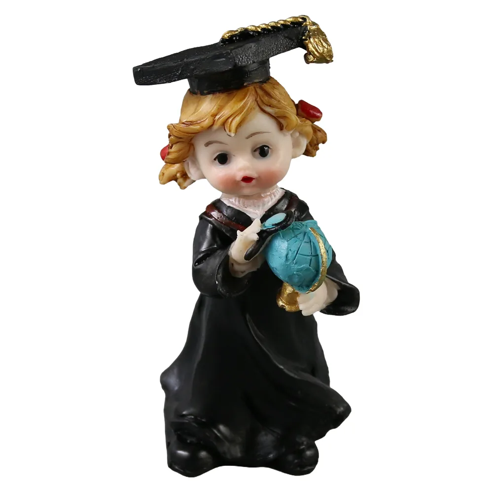 Figurina Absolvent din rasina 11 cm fata/baiat Figurina Absolvent din rasina 11 cm fata/baiat