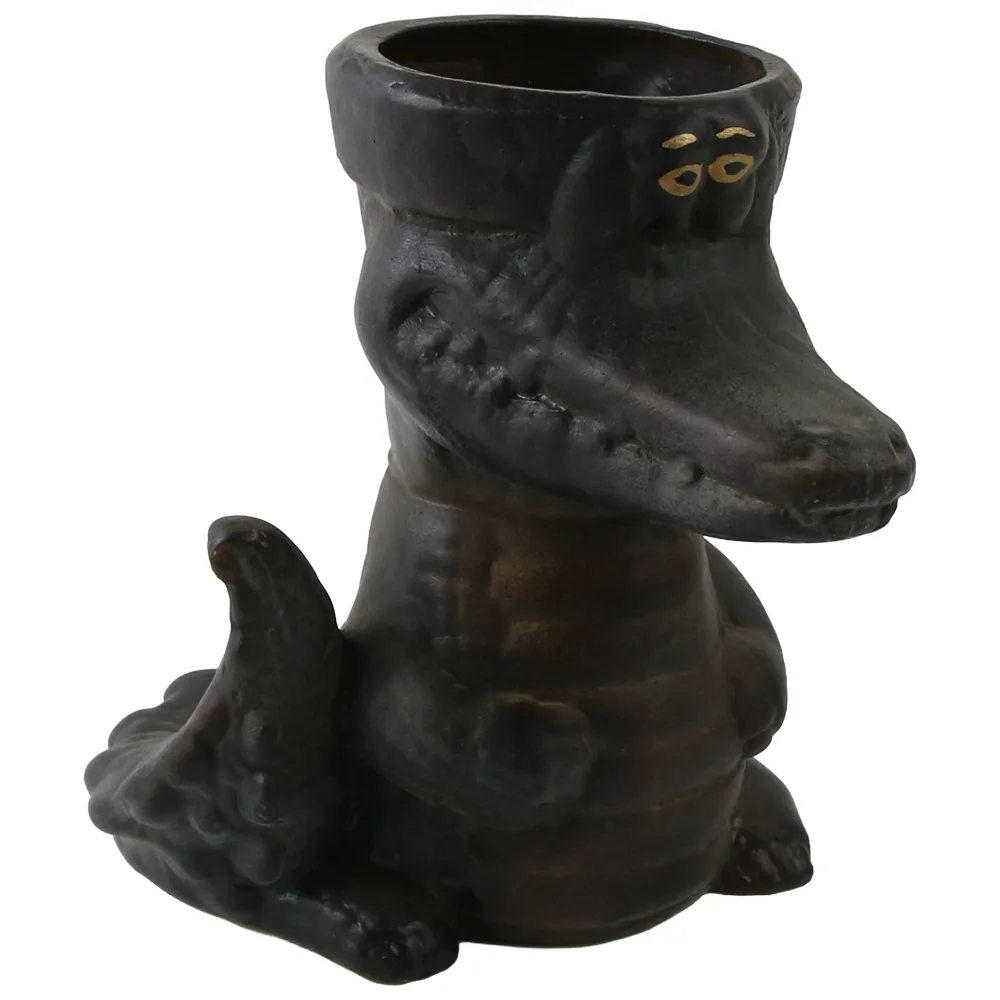 Ghiveci din ceramica Crocodil 13 x 15 cm