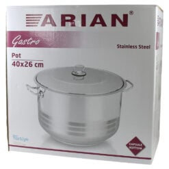 Oala din inox cu capac 40 x 26 cm Arian 33 L