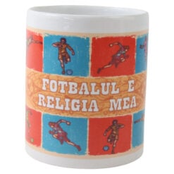 Cana ceramica "Fotbalul e religia mea" 330 ml