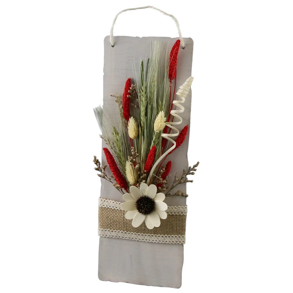 Aranjament floral de perete cu plante uscate 12 x 34 cm