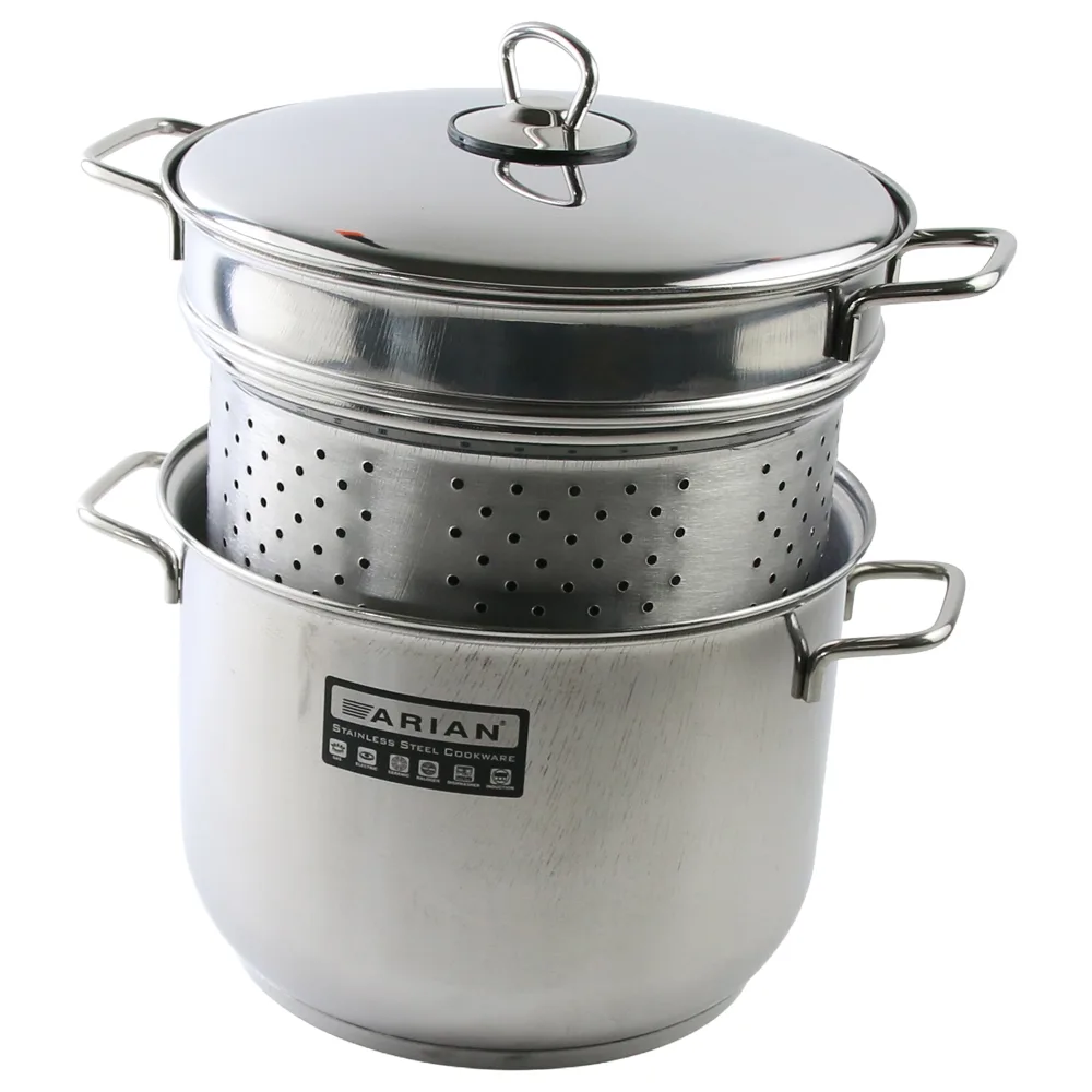 Oala pentru fiert paste cu insertie si capac Arian 24 cm Oala pentru fiert paste cu insertie si capac Arian 24 cm