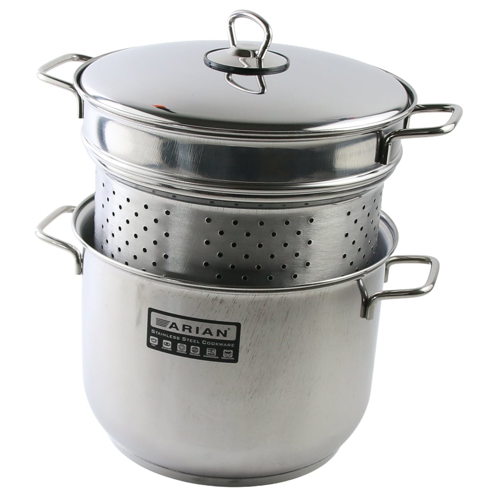 Oala pentru fiert paste cu insertie si capac Arian 24 cm Oala pentru fiert paste cu insertie si capac Arian 24 cm