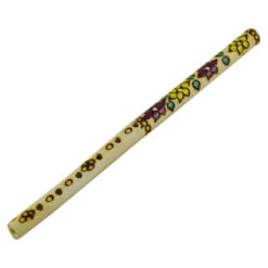 Fluier pirogravat din lemn 28 cm