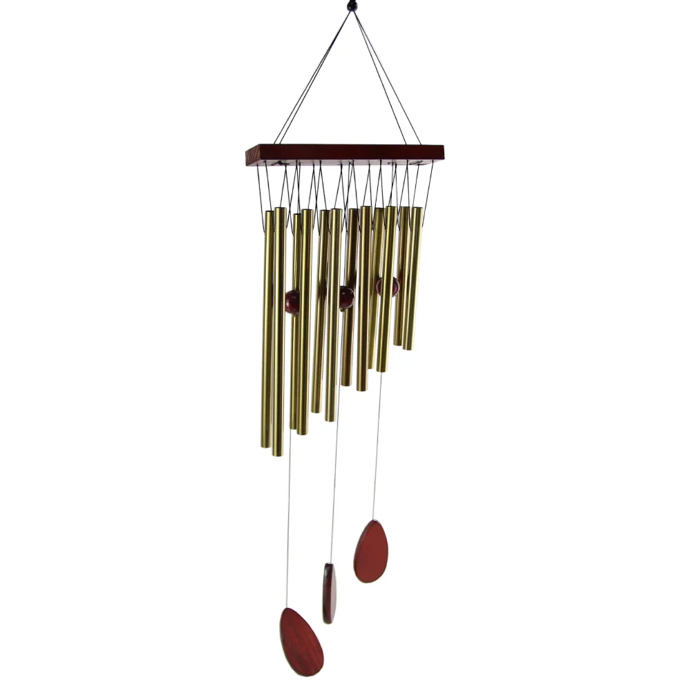Clopotel de vant din metal cu 12 tuburi 76 CM Clopotel de vant din metal cu 12 tuburi 76 CM