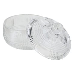 Bomboniera din sticla cu capac 11 x 5/11 cm
