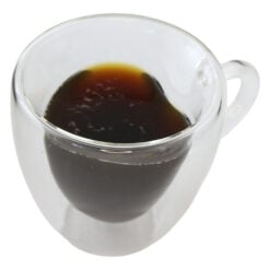 Ceasca din sticla cu pereti dubli Inima 100 ml