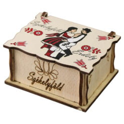 Cutie decorativa din lemn "Szekelyfold" 10.5 x 8 x 5.5 cm