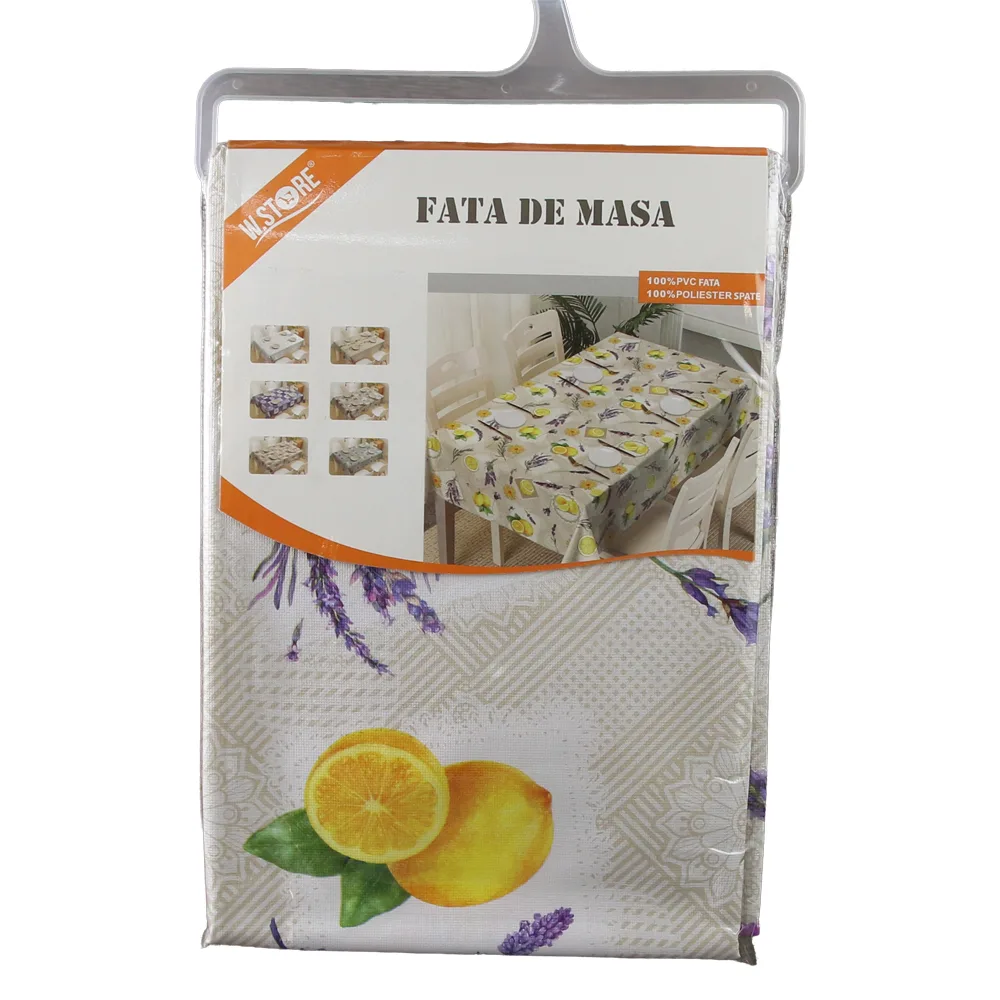 Fata de masa din PVC si poliester 120 x 140 cm W.Store