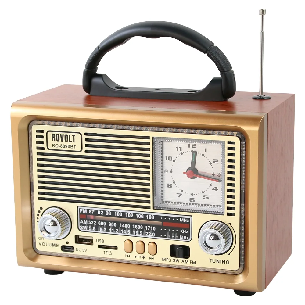 Radio portabil Rovolt NS-8890BT FM/AM/SW cu Bluetooth Radio portabil Rovolt NS-8890BT FM/AM/SW cu Bluetooth