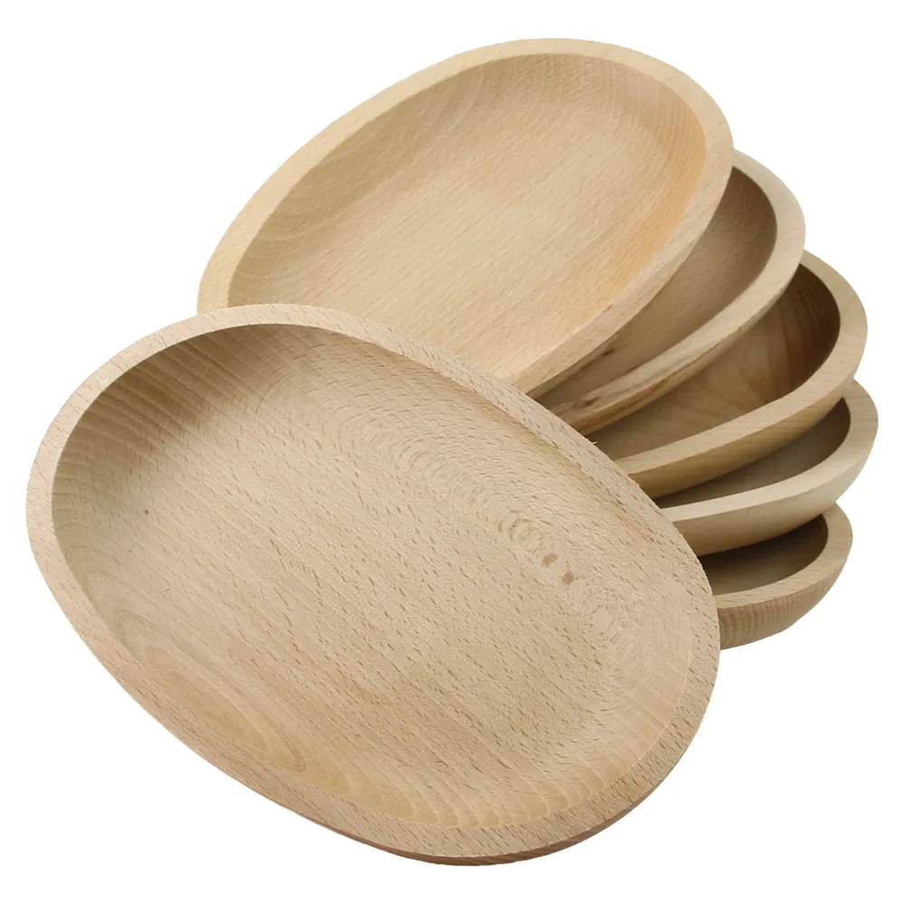 Set 6 platouri din lemn 20 x 13 cm