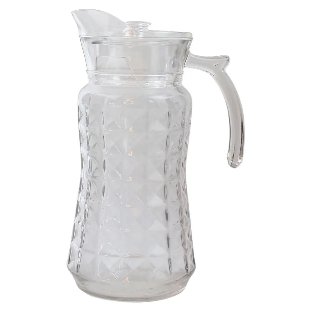 Carafa din sticla cu capac din plastic 1 L Delisoga Carafa din sticla cu capac din plastic 1 L Delisoga
