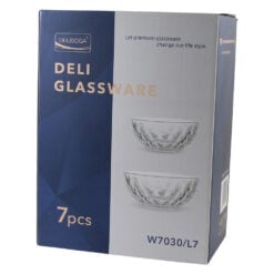 Set 7 boluri din sticla 12 / 22 cm Delisoga