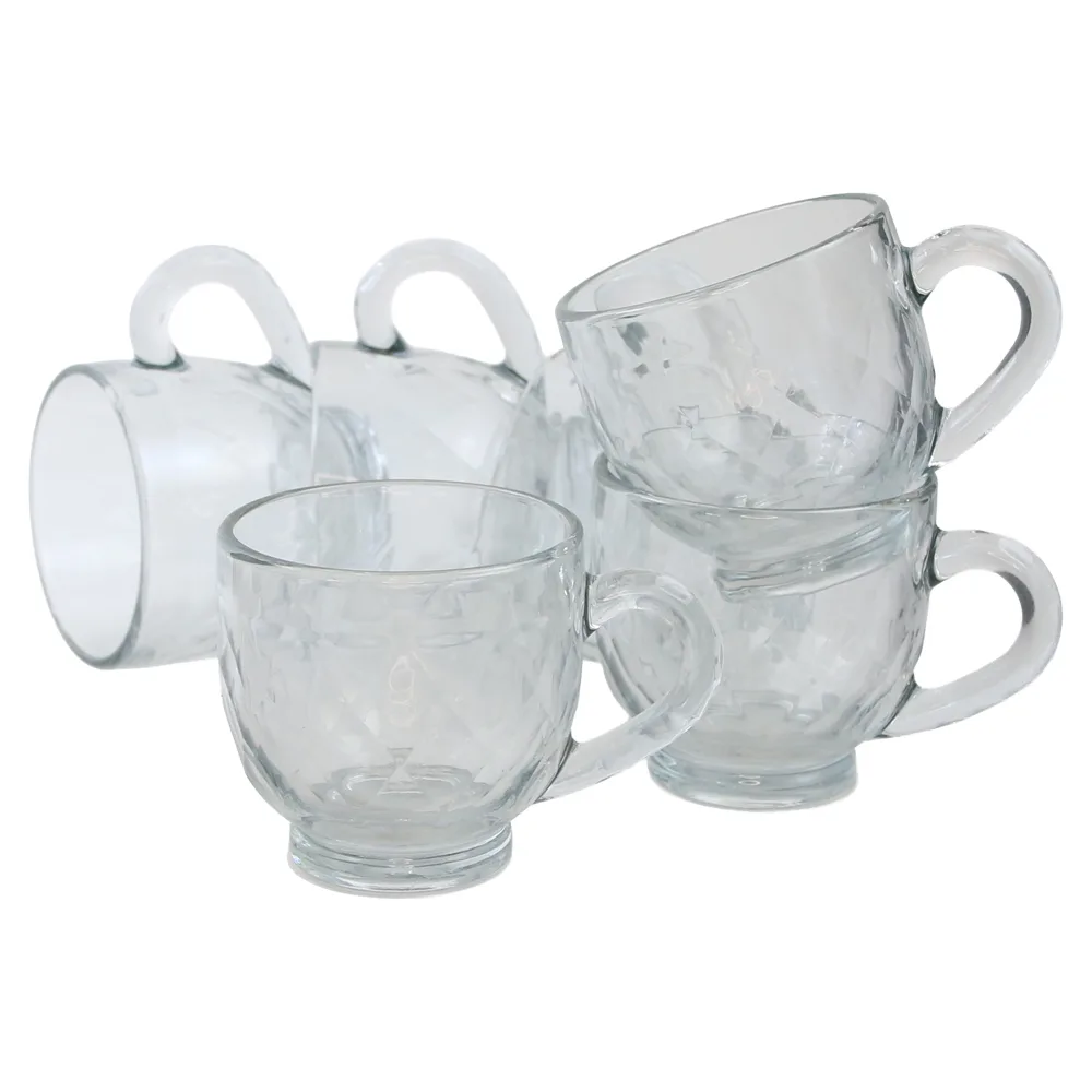 Set 6 cani din sticla 217 ml Delisoga Set 6 cani din sticla 217 ml Delisoga