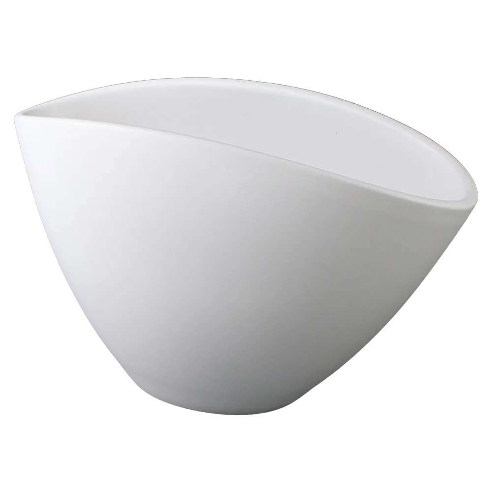 Ghiveci din ceramica Ovum alb mat 29 x 15 x 17 cm Ghiveci din ceramica Ovum alb mat 29 x 15 x 17 cm