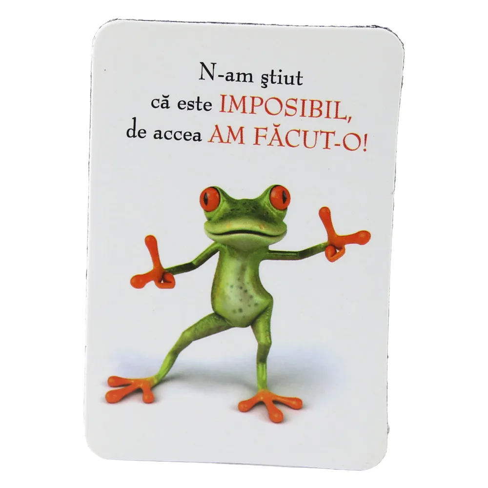 Magnet de frigider din plastic "N-am stiut ca este Imposibil..." 5.5 x 8 cm Magnet de frigider din plastic "N-am stiut ca este Imposibil..." 5.5 x 8 cm