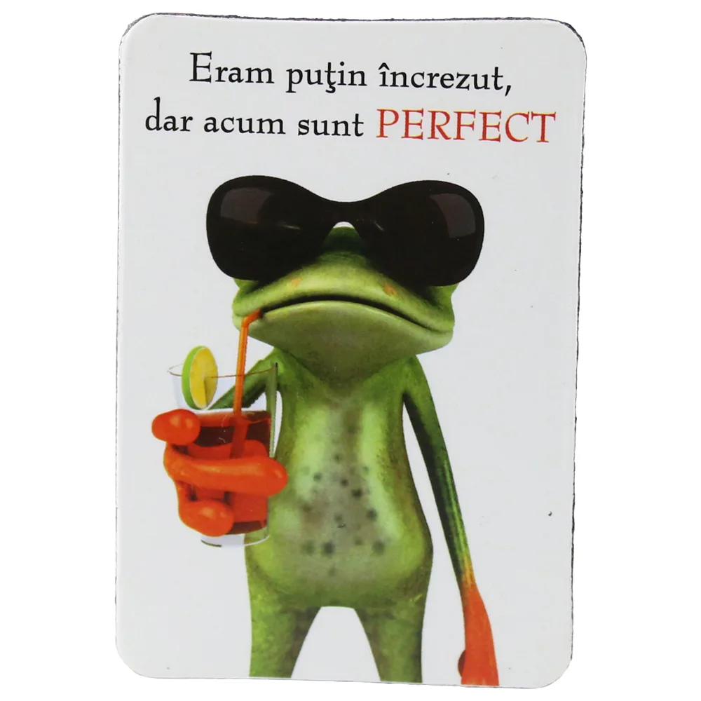 Magnet de frigider din plastic 5.5 x 8 cm Broasca 1 Magnet de frigider din plastic 5.5 x 8 cm Broasca 1
