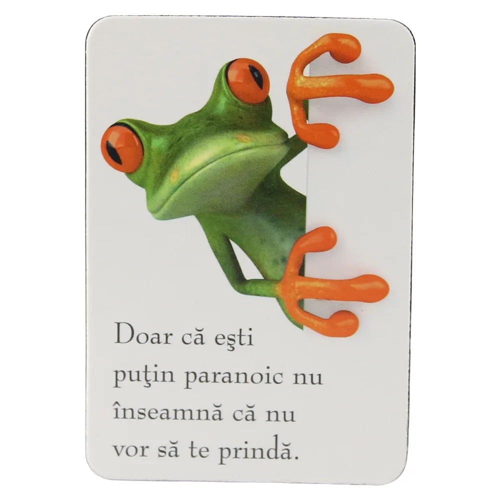 Magnet de frigider din plastic 5.5 x 8 cm Broasca 2 Magnet de frigider din plastic 5.5 x 8 cm Broasca 2
