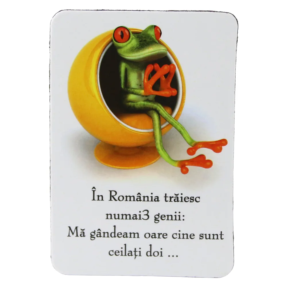 Magnet de frigider din plastic 5.5 x 8 cm Broasca 2 Magnet de frigider din plastic 5.5 x 8 cm Broasca 2