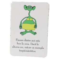 Magnet de frigider din plastic "Fiecare dintre noi..." 5.5 x 8 cm
