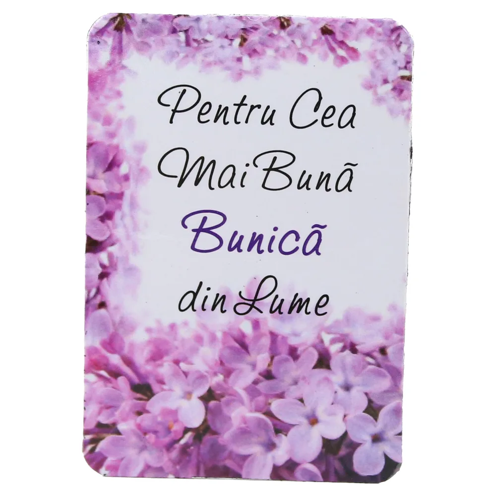 Magnet de frigider din plastic "Pentru cea mai buna bunica din lume." 5.5 x 8 cm Magnet de frigider din plastic "Pentru cea mai buna bunica din lume." 5.5 x 8 cm