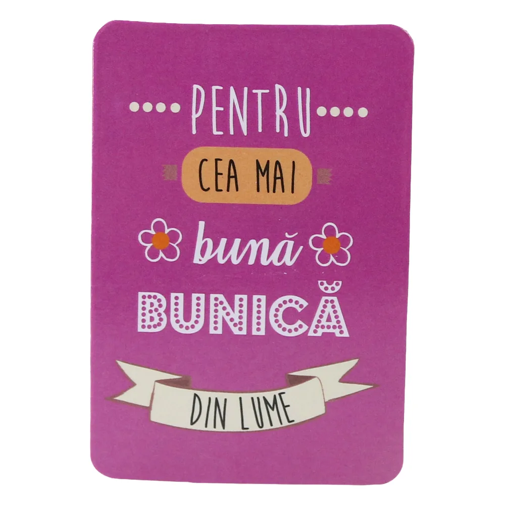 Magnet de frigider din plastic "Pentru cea mai buna bunica din lume." 5.5 x 8 cm Magnet de frigider din plastic "Pentru cea mai buna bunica din lume." 5.5 x 8 cm
