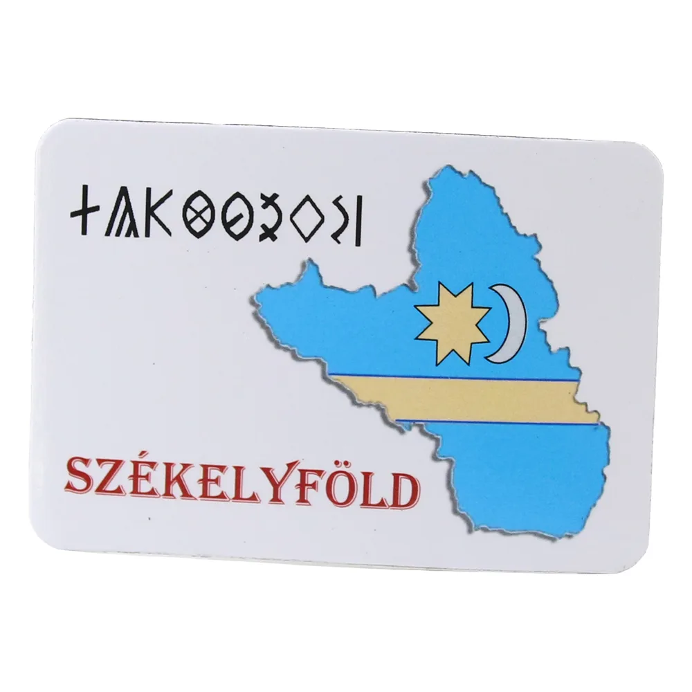 Magnet de frigider din plastic "Szekelyfold" 8 x 5.5 cm